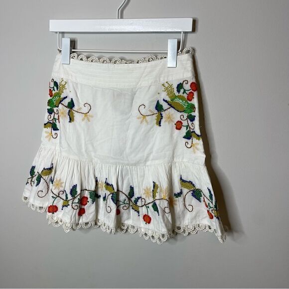 Farm Rio - Pitanga Embroidery Mini Skirt size Small new - Picture 10 of 14